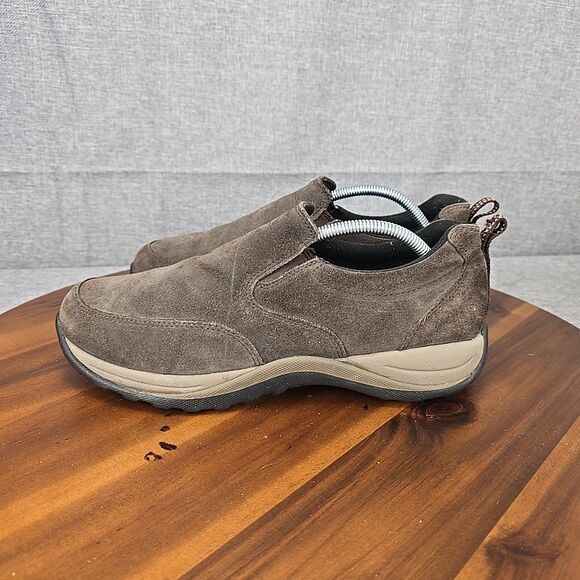 L.L. Bean men's Casual Size 10.5 Brown Suede Sport Slide Ins 05330 0 Vj31 04 - Picture 6 of 13